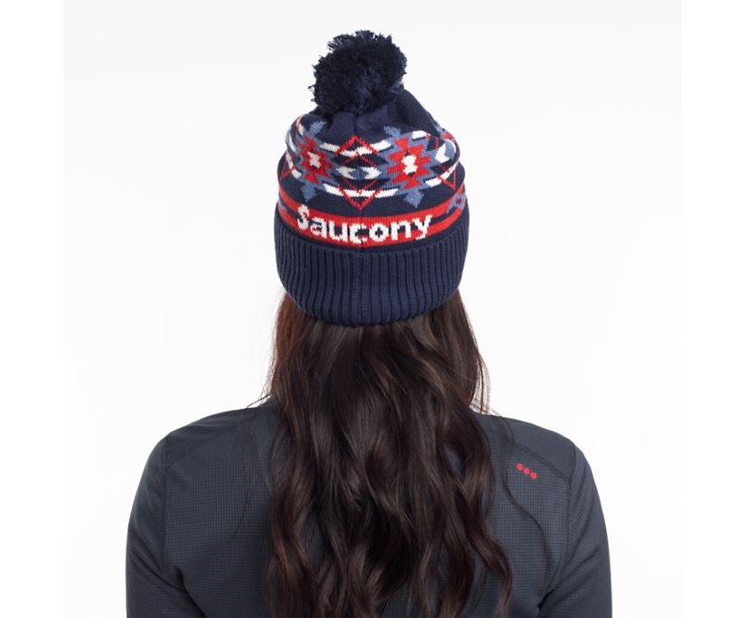 Saucony Rested Pom Women's Beanies Blue | Canada 357LISH
